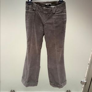 Vintage Petite Banana Republic Gray Corduroy Pants